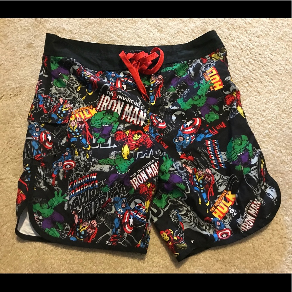 Men’s Never Worn Marvel Swim Trunks